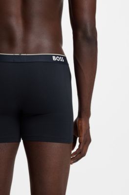 Lot de trois boxers longs, bleu clair