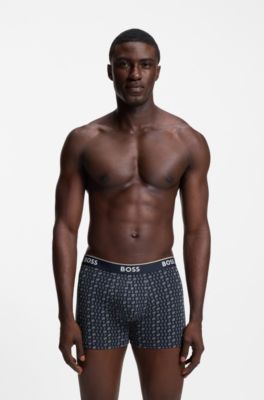 Lot de trois boxers longs, bleu clair