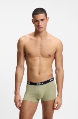 Paquete de tres calzoncillos con logos en la cintura, Cal