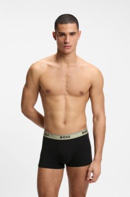 Paquete de tres calzoncillos con logos en la cintura, Cal