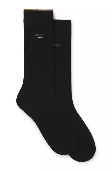 Two-pack of logo socks in a regular length