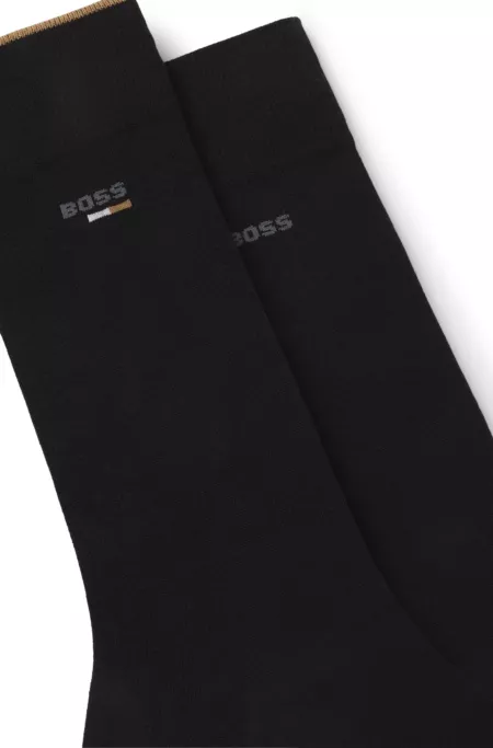 Two-pack of logo socks in a regular length
