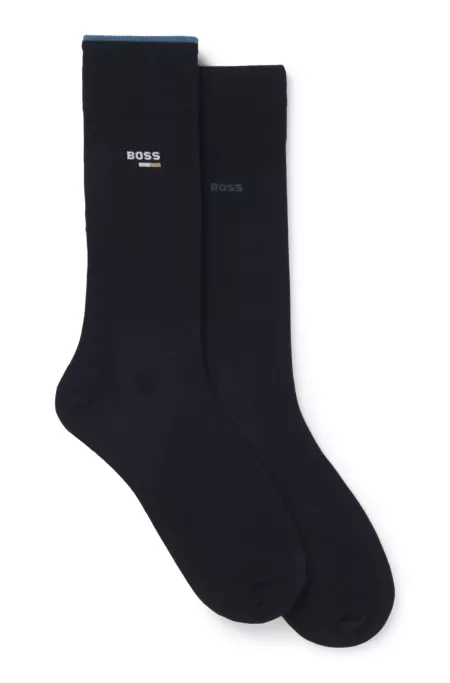 Two-pack of logo socks in a regular length