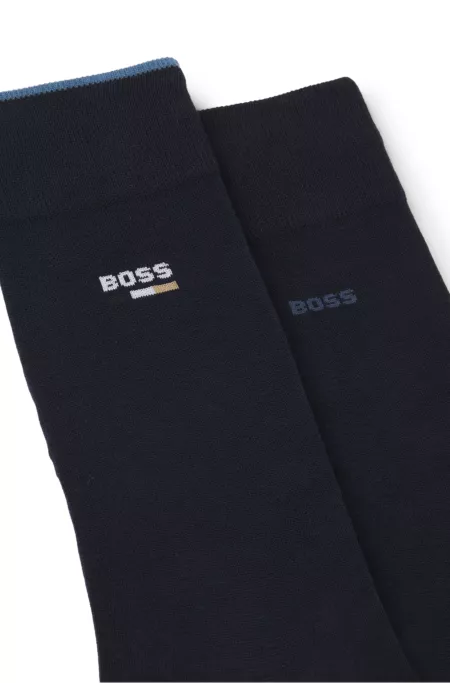 Two-pack of logo socks in a regular length