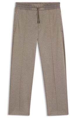 BOSS x ASTON MARTIN tracksuit bottoms with drawcord, Light Grey