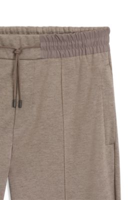 BOSS x ASTON MARTIN tracksuit bottoms with drawcord, Light Grey