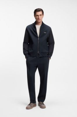 Pantalones de ch&aacute;ndal BOSS x ASTON MARTIN con cord&oacute;n, Azul oscuro