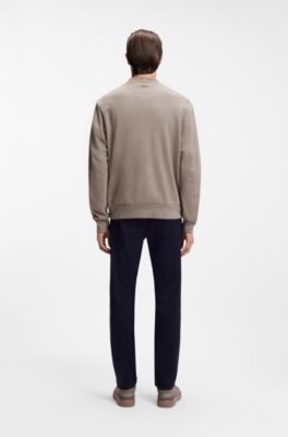 Sudadera BOSS x ASTON MARTIN con detalle de ala, Gris claro