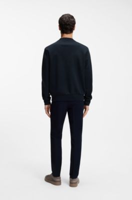 Sudadera BOSS x ASTON MARTIN con detalle de ala, Azul oscuro