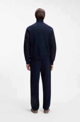 BOSS x ASTON MARTIN sweatshirt with wing detail, Dark Blue