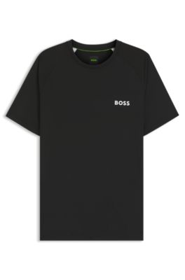 Active Camiseta slim fit en tejido multiel&aacute;stico, Negro