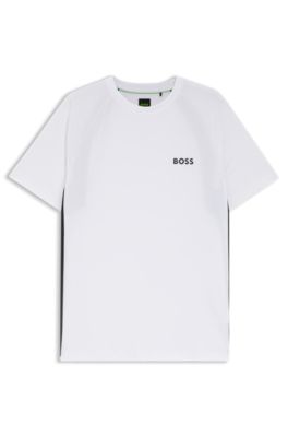 Active Camiseta slim fit en tejido multiel&aacute;stico, Blanco