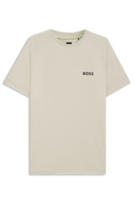 Active Quick-dry slim-fit T-shirt with four-way stretch, Light Beige
