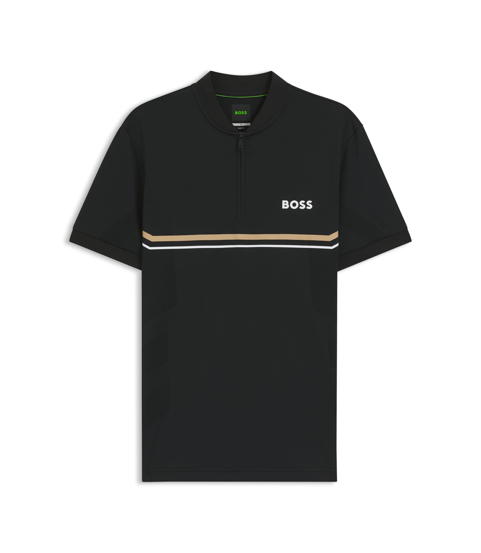 BOSS - Polo shirt with seamless bodymapping - Black
