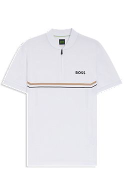 Polo shirt with seamless bodymapping