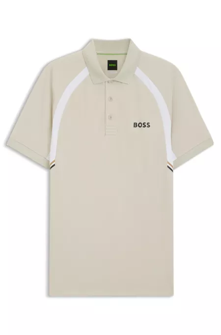 Active Quick-dry slim-fit polo shirt with four-way stretch