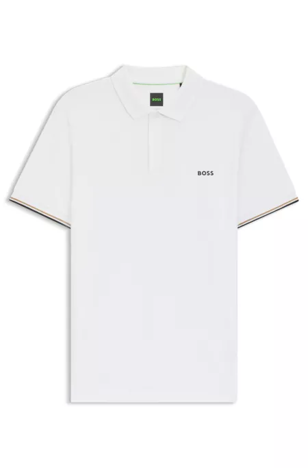 Bodymap-detail polo shirt with quick-dry performance