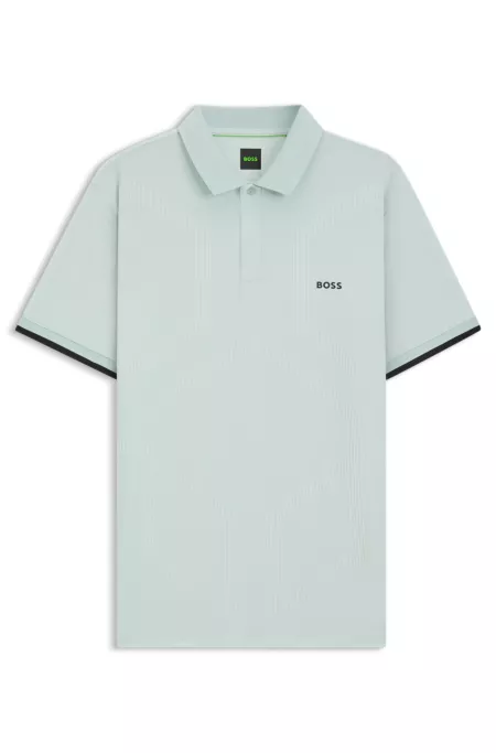 Bodymap-detail polo shirt with quick-dry performance