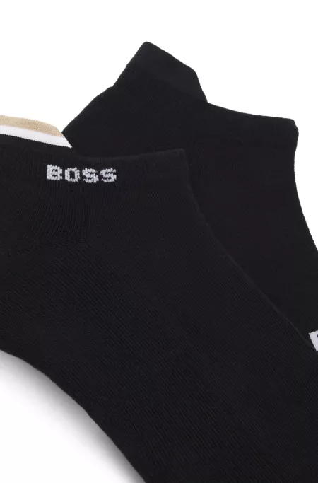 Two-pack of logo socks in an ankle length