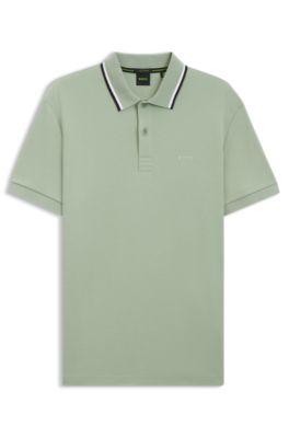 Polo Paddy slim fit de algod&oacute;n interlock, Cal