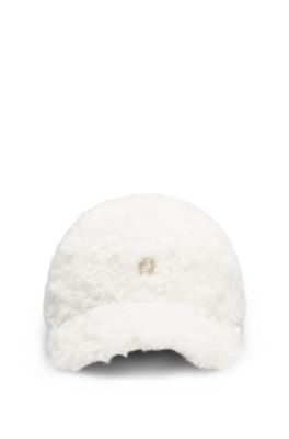 BOSS x Steiff teddy cap with Double B monogram, White