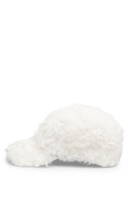 BOSS x Steiff teddy cap with Double B monogram, White