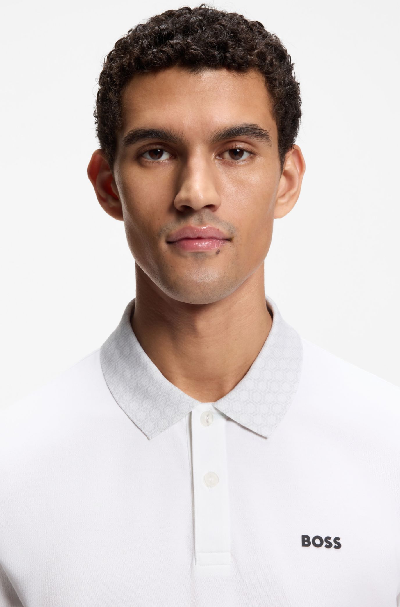 新品✨【HUGO BOSS】半袖ポロシャツ ピマコットン ホワイト L サイズ HUGO BOSS（ヒューゴ・ボス） 【新品】ヒューゴボス 半袖ポロシャツ 白