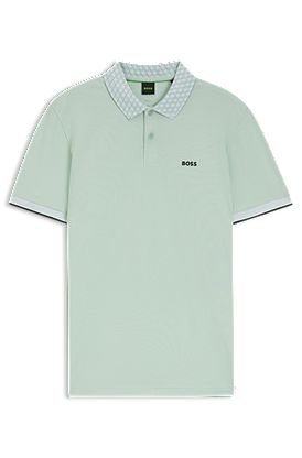 Polo Paddy de algodón elástico con control de la humedad