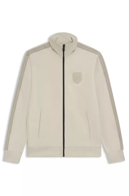 Crest-logo sweatshirt in a relaxed fit