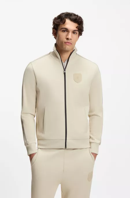 Crest-logo sweatshirt in a relaxed fit