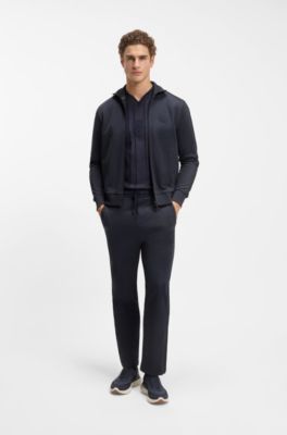 Crest-logo sweatshirt in a relaxed fit, Dark Blue