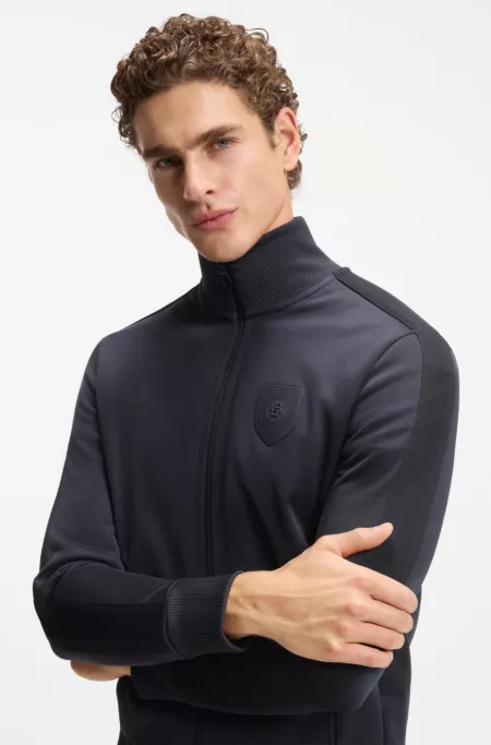 Crest-logo sweatshirt in a relaxed fit