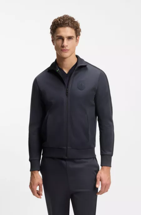 Crest-logo sweatshirt in a relaxed fit