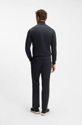 Crest-logo sweatshirt in a relaxed fit, Dark Blue