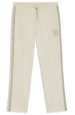 Crest-logo tracksuit bottoms in a regular fit