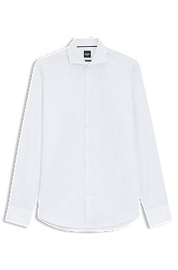 Wrinkle-resistant regular-fit shirt in Oxford cotton