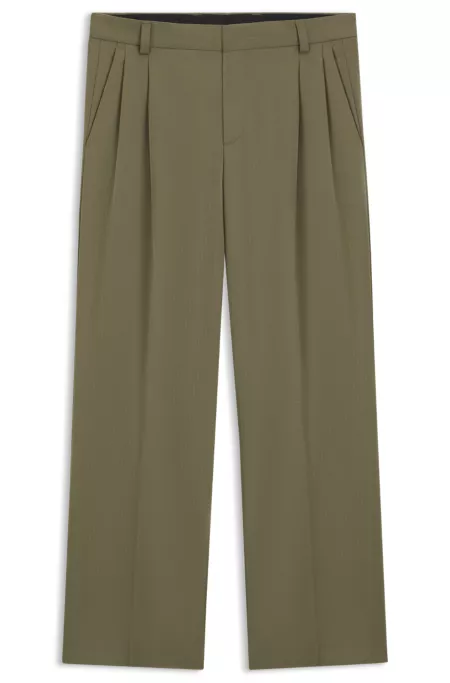 Modern-fit trousers in stretch ripstop