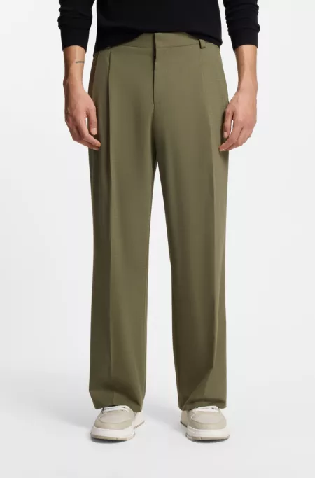 Modern-fit trousers in stretch ripstop