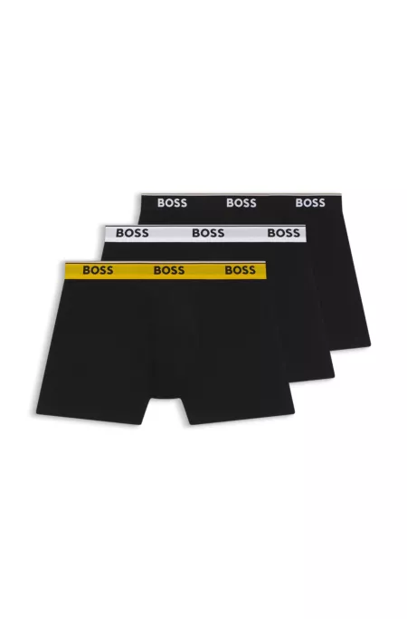 Three-pack of logo-waistband boxer briefs
