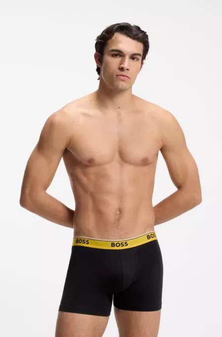 Three-pack of logo-waistband boxer briefs
