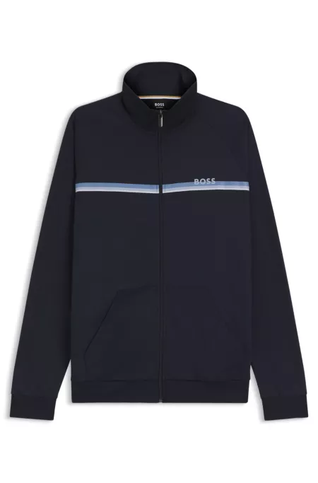 Zip-up cotton jacket