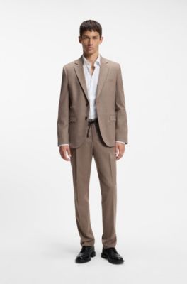 Slim-fit shirt in Oxford cotton, White
