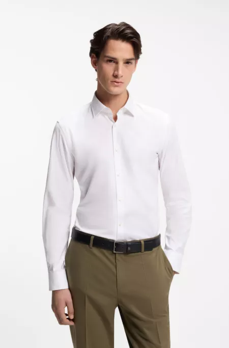Slim-fit shirt in Oxford cotton