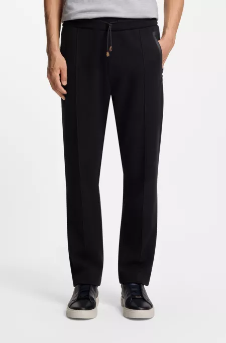 Cotton-blend tracksuit bottoms in a regular fit