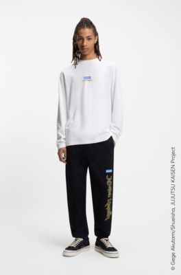 HUGO x Jujutsu Kaisen T-shirt with Yuji, Megumi and Kento print, White