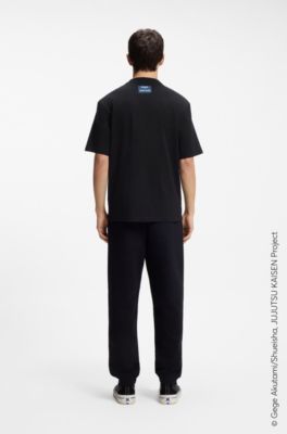 Camiseta HUGO x Jujutsu Kaisen con estampado, Negro
