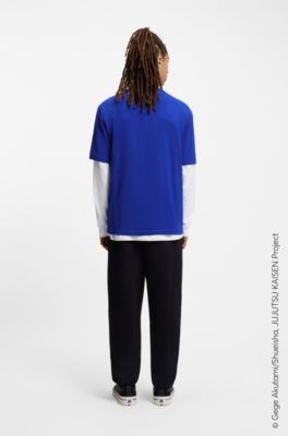 HUGO x Jujutsu Kaisen T-shirt with character print, Light Blue