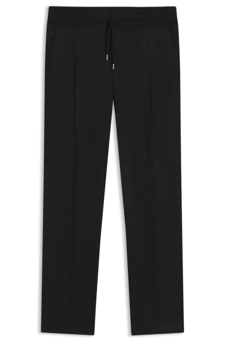 Slim-fit trousers in twill fabric