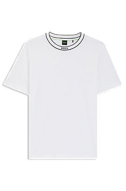 Cotton T-shirt with logo crew neck