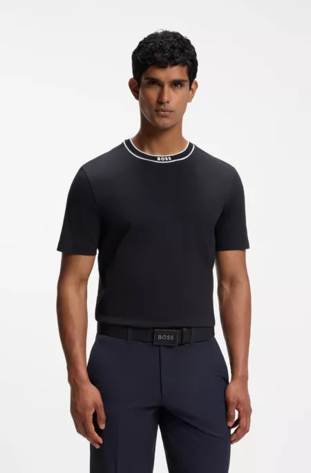 Cotton T-shirt with logo crew neck